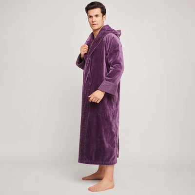 Organic Cotton Hooded Robe - Mens