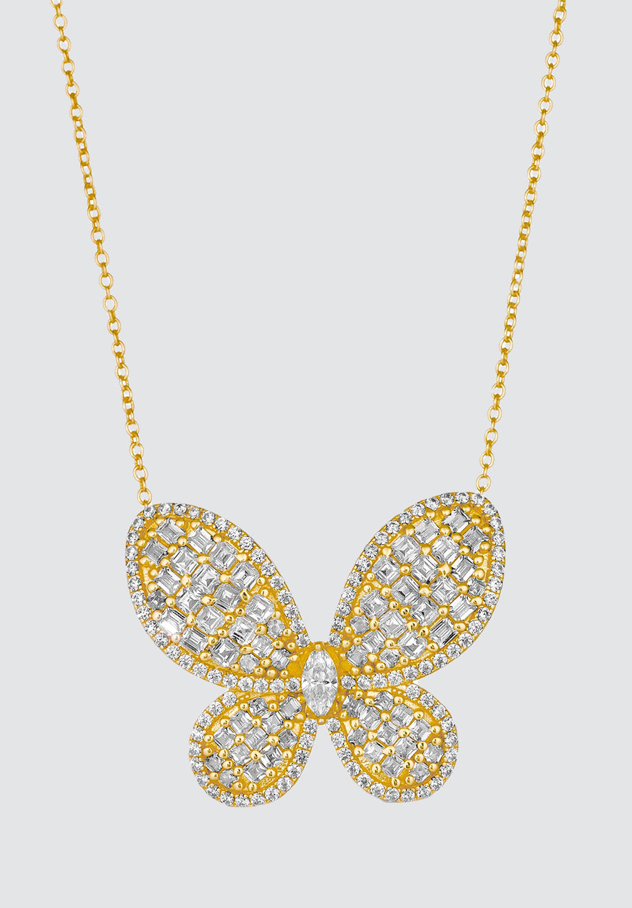 Olivia 80 Large Butterfly Necklace