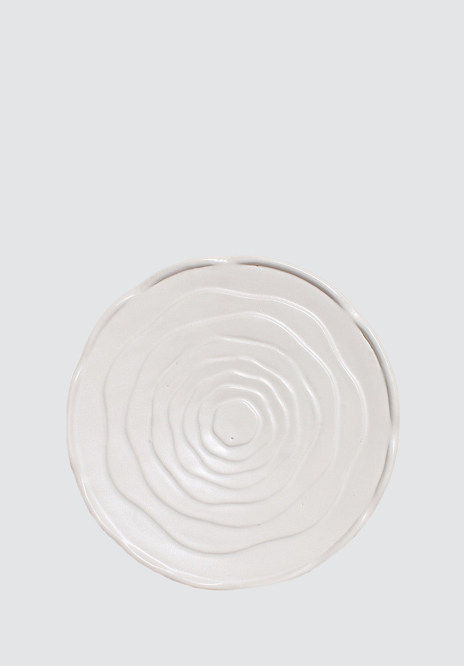 10" Rose Plate | White