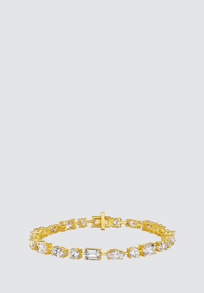 16 Carat Diamond Crystalline Multishaped Bracelet