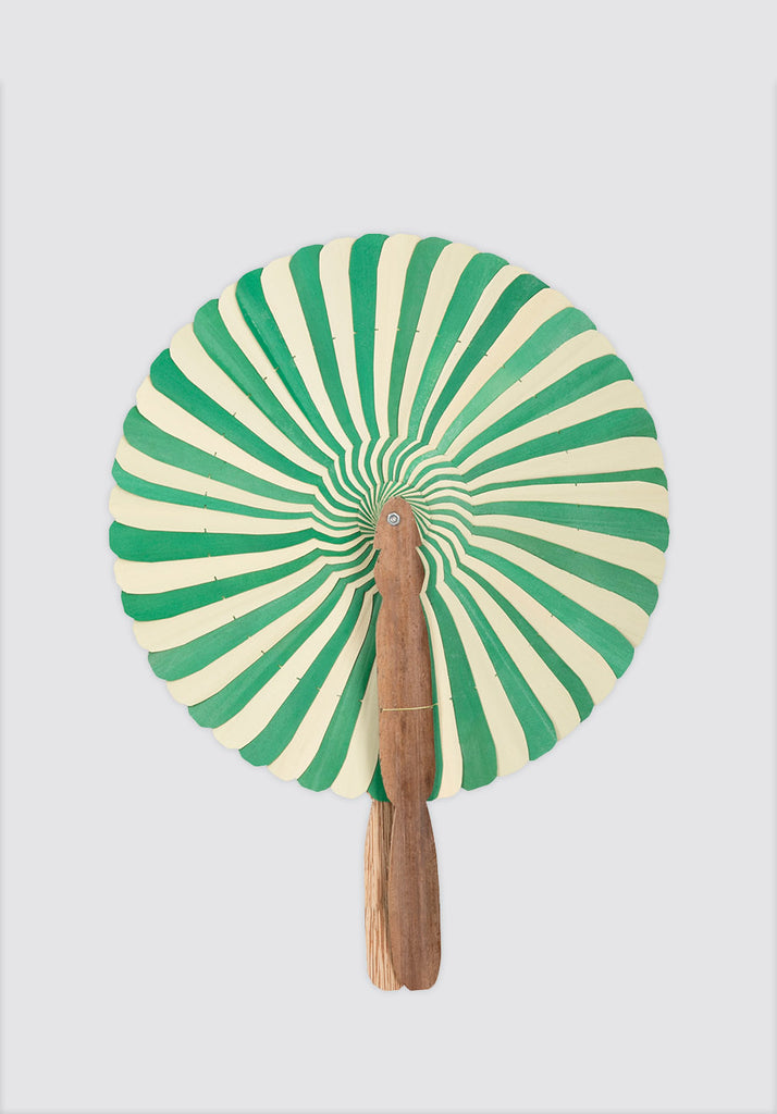 Palm Leaf Fan | Naturel & Vert | M
