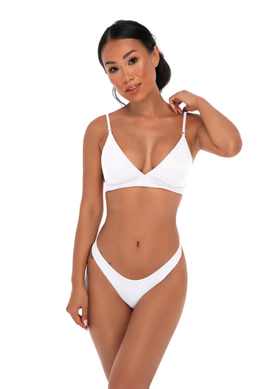 Micheline Bikini Top | Bianco