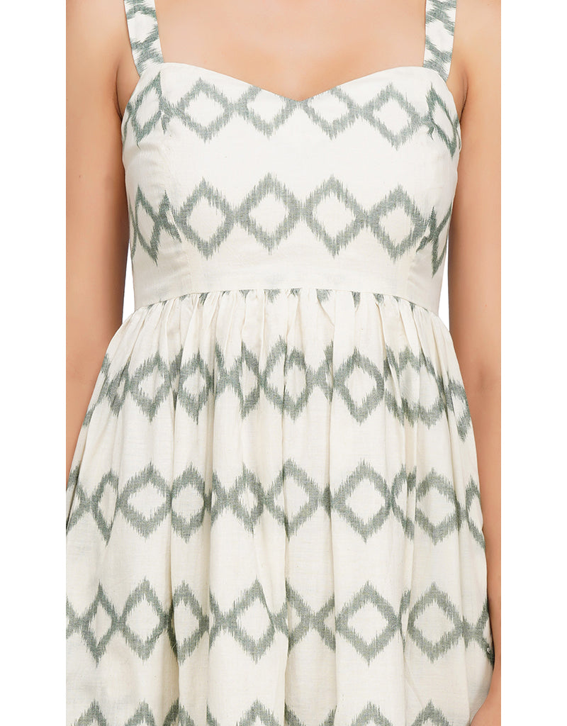 Green Ikat Sundress