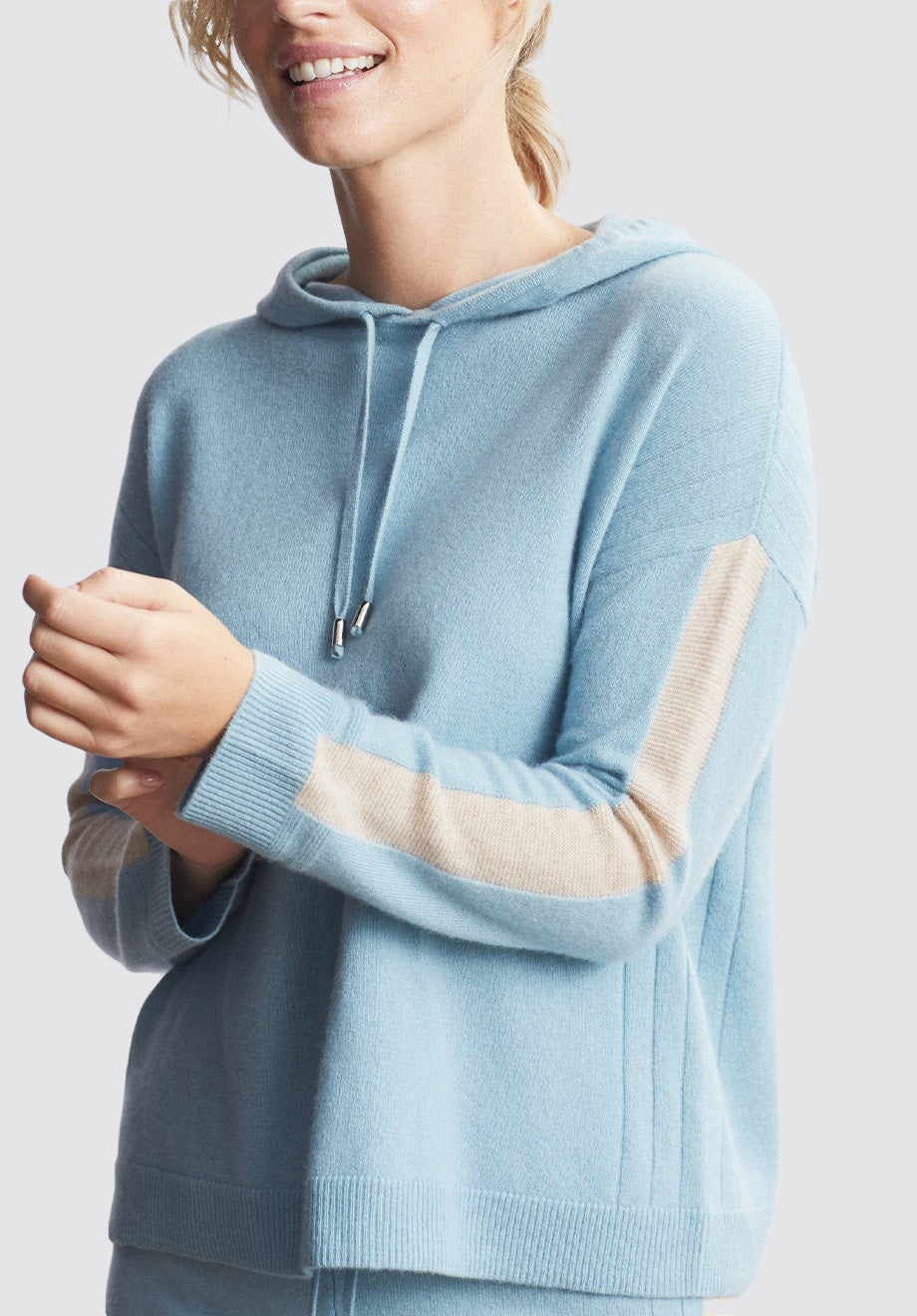 Cashmere Hoody | Glacier/Birch