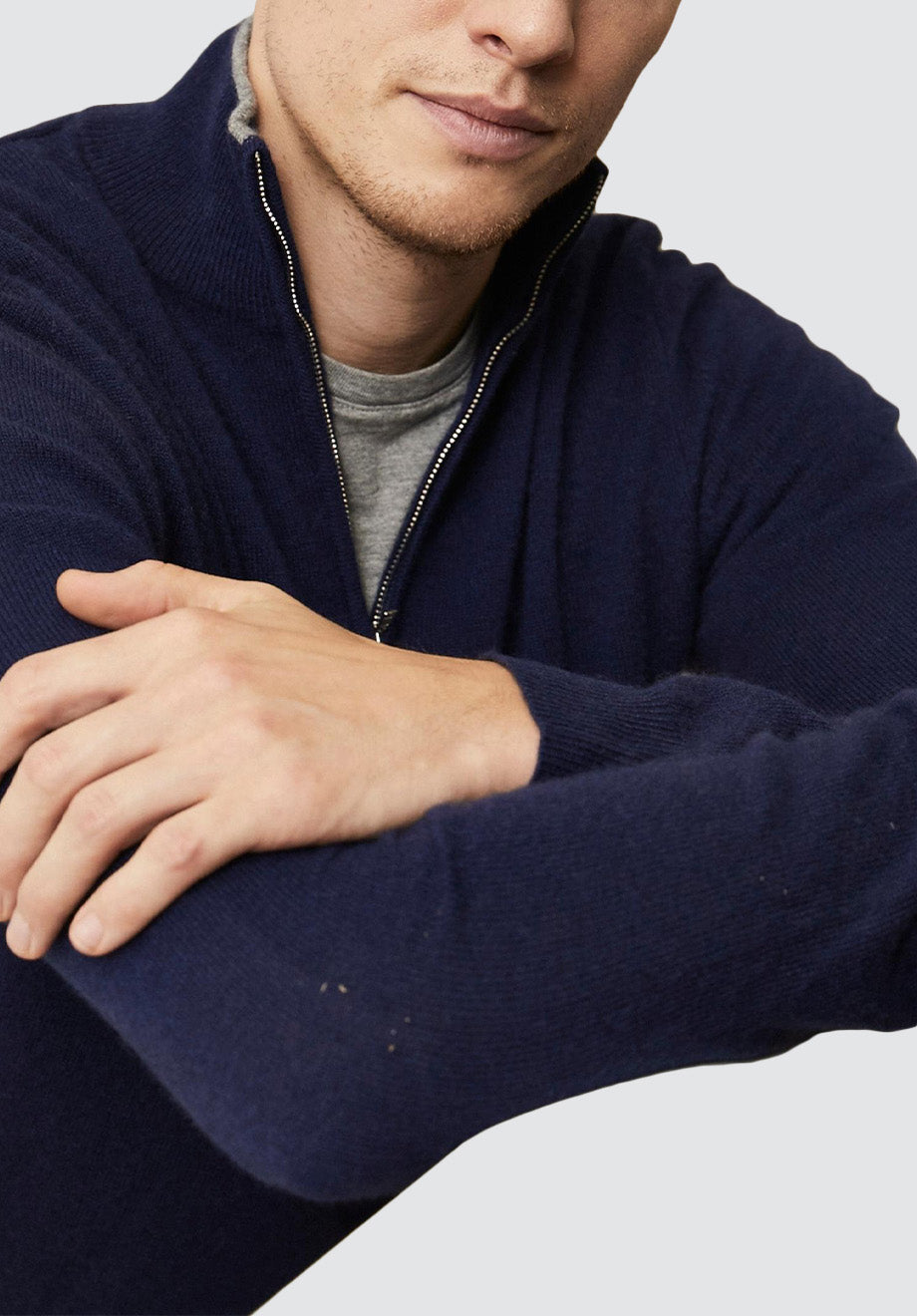 Men's Half Zip Sweater | Midnight