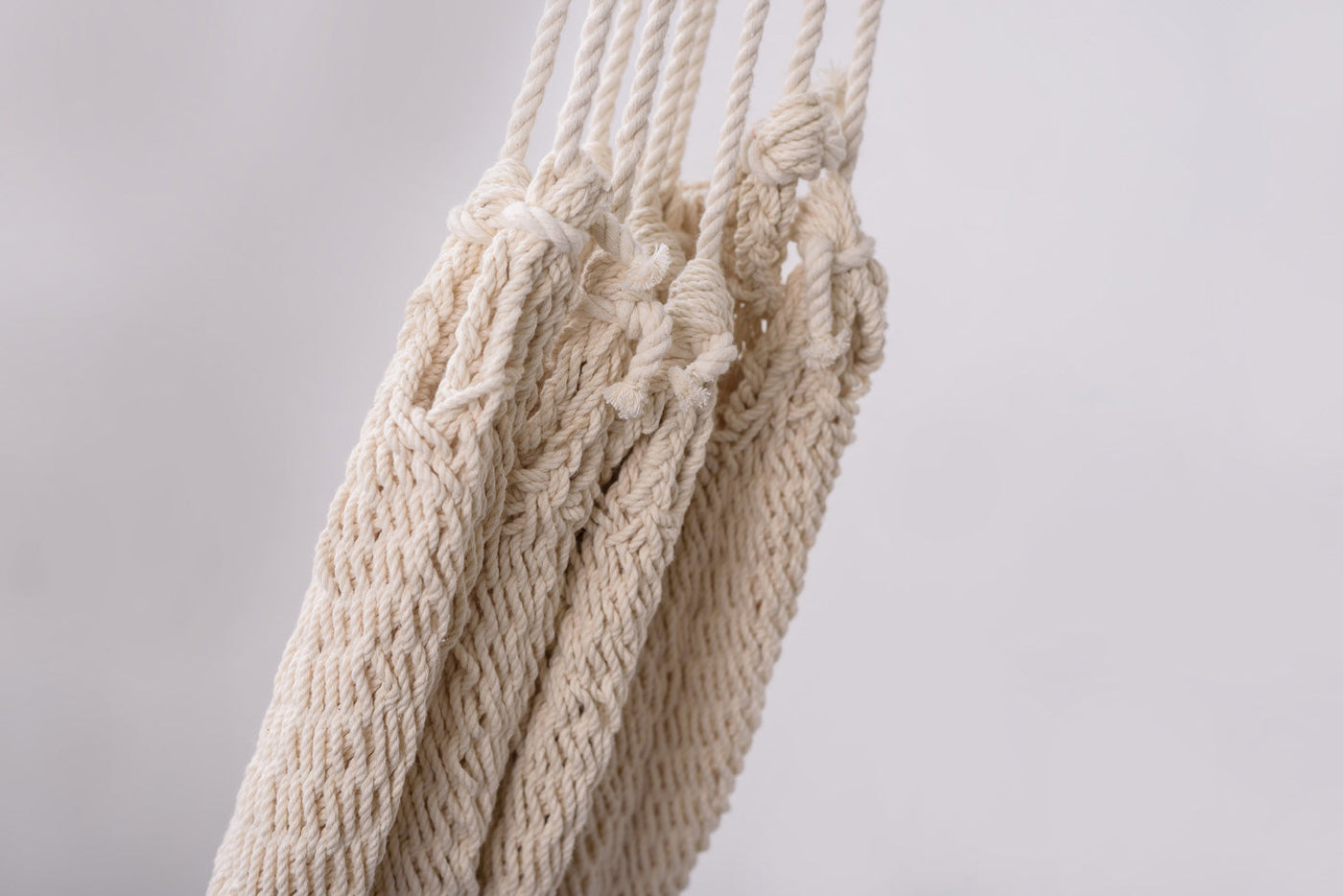 Deluxe Natural Cotton Hammock with Rainforest Inspired Tassels