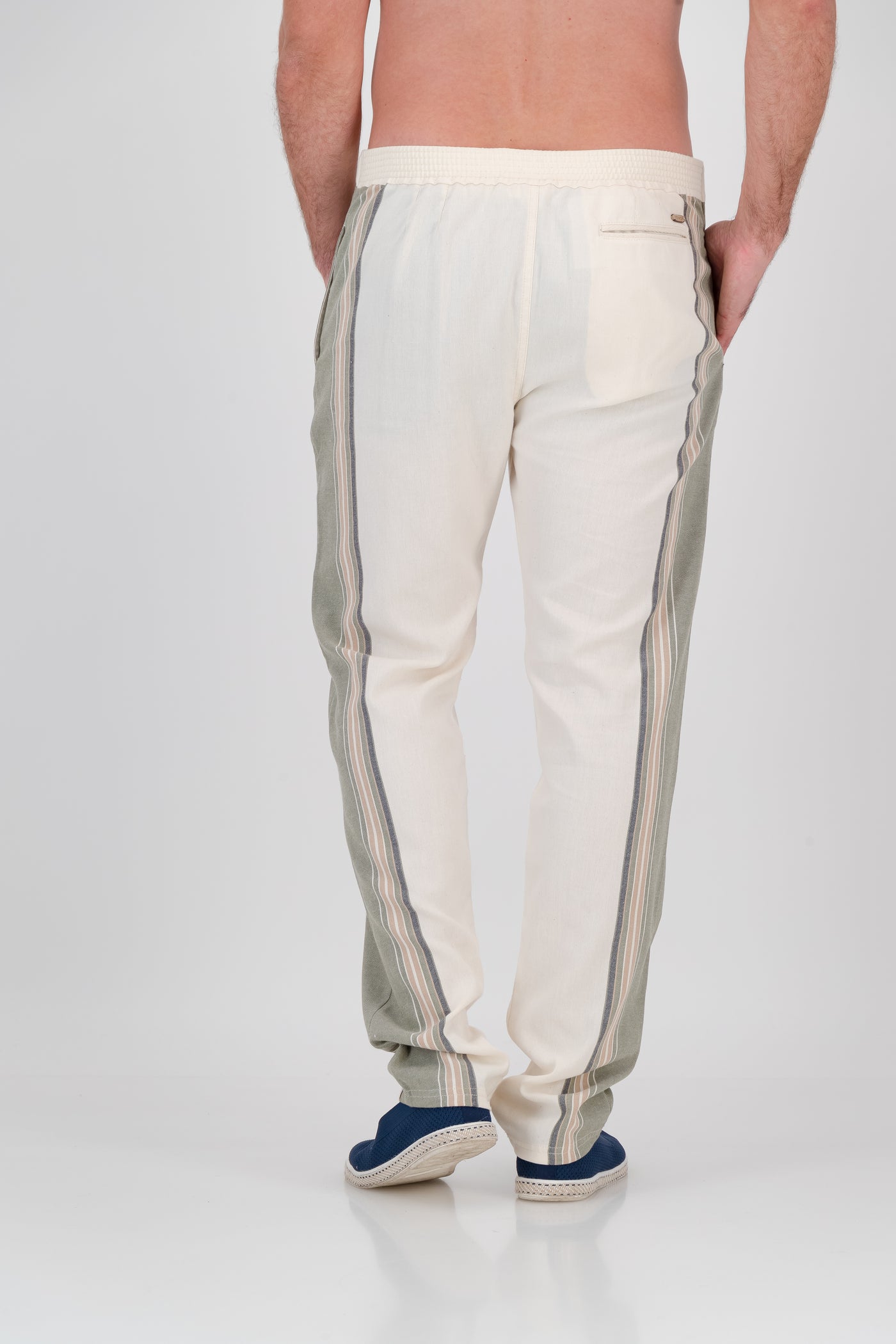 Tailored Fit Trousers | Olive & Cream