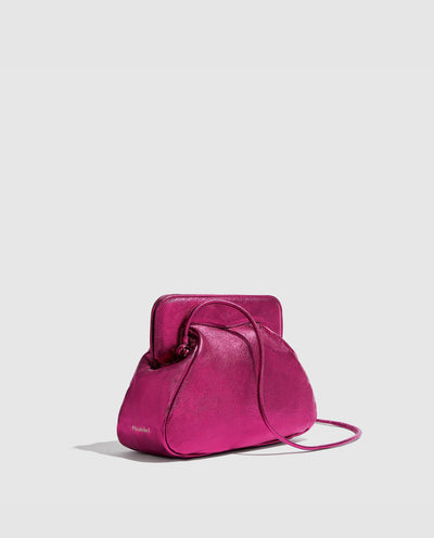 Constanza Clutch | Metallic Fucsia