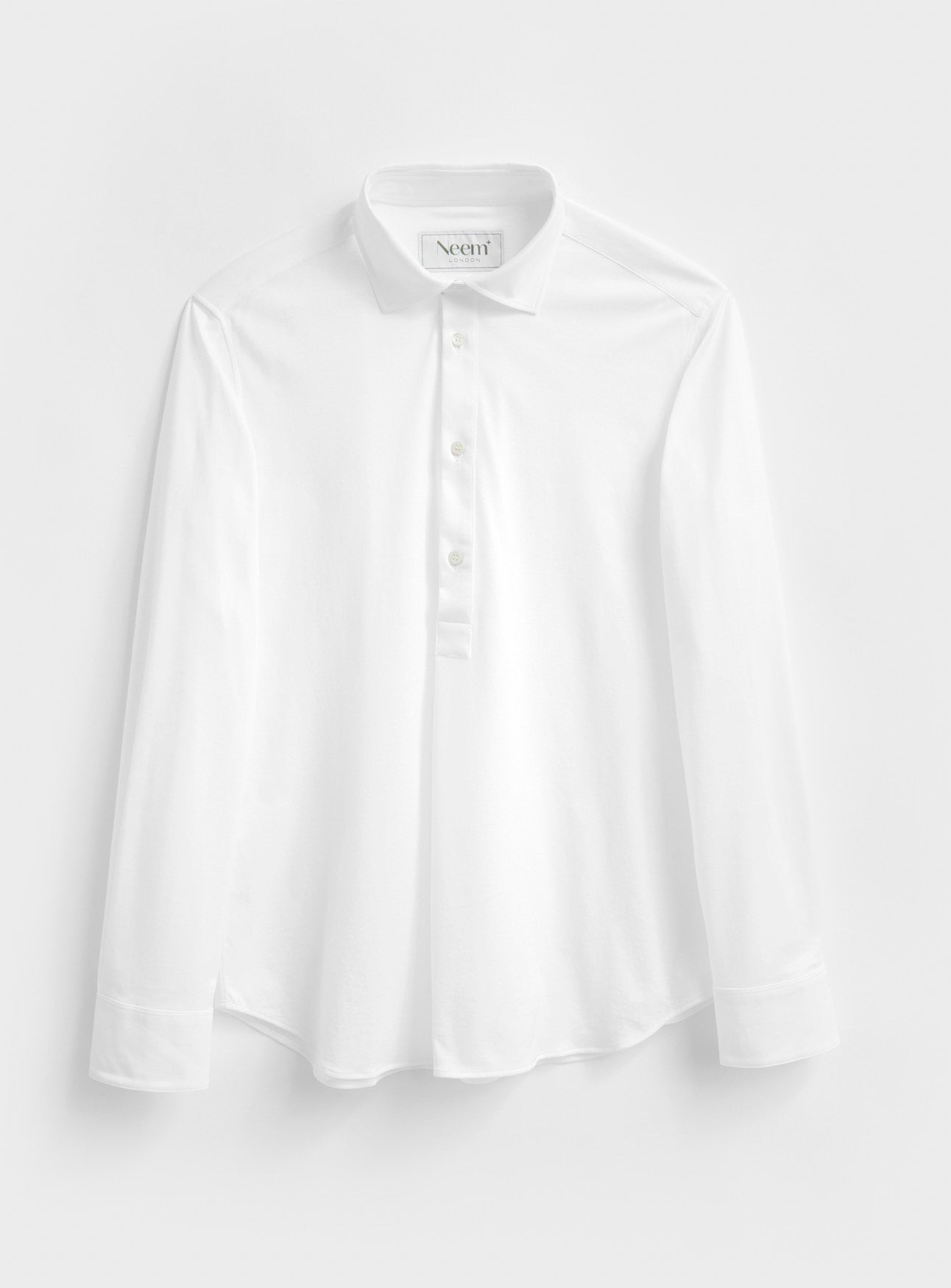 Recycled Italian | White Popover Shirt