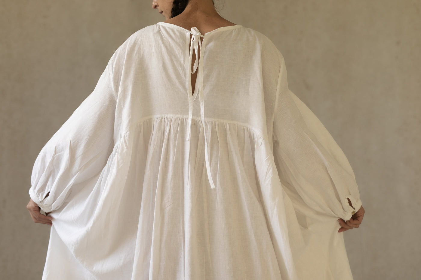 Seisoen Dress in Pure Linen | Milk