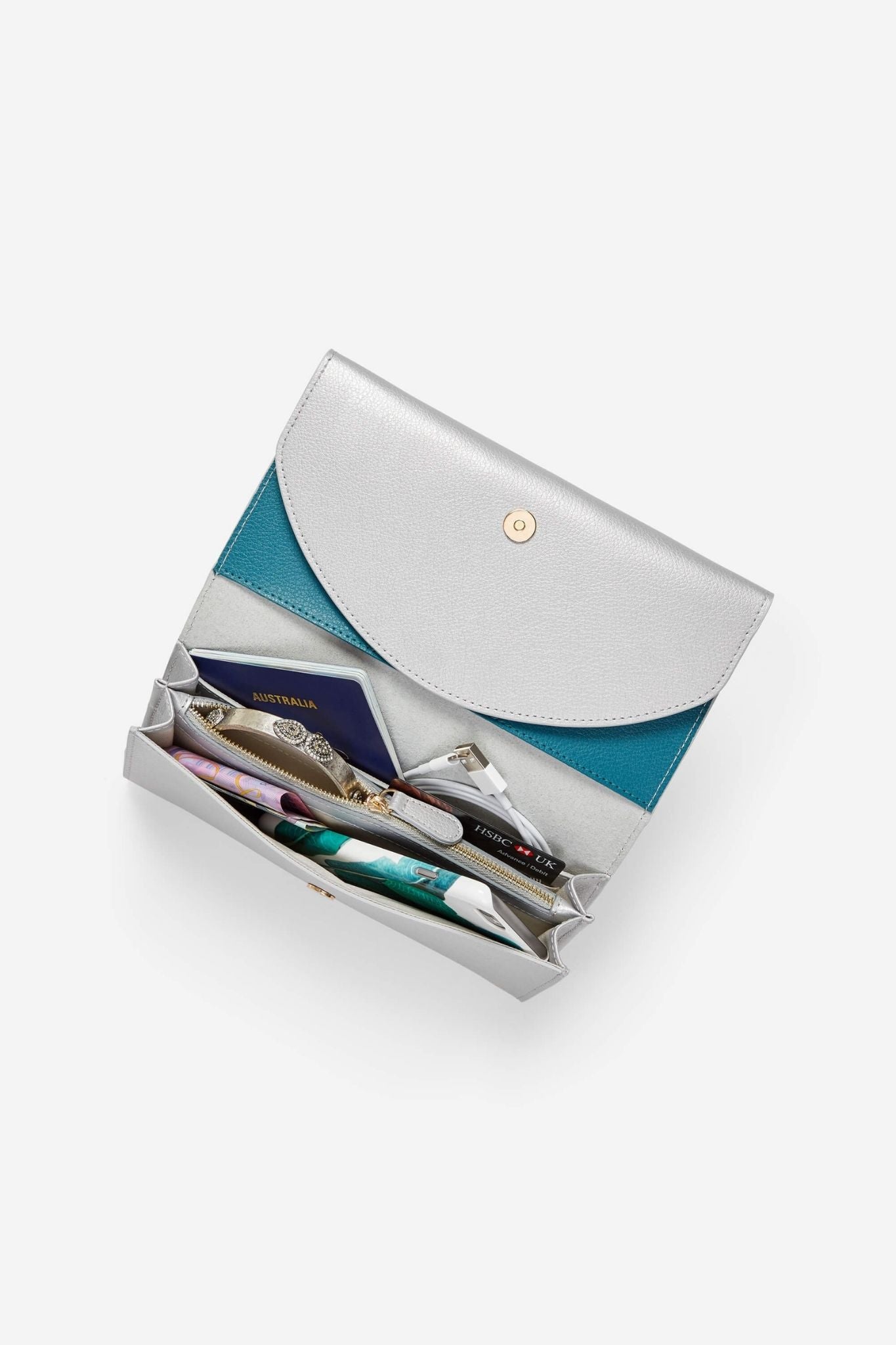Work to play 5 ways, Wallet & Wheat Chain Set | Faraway Silver