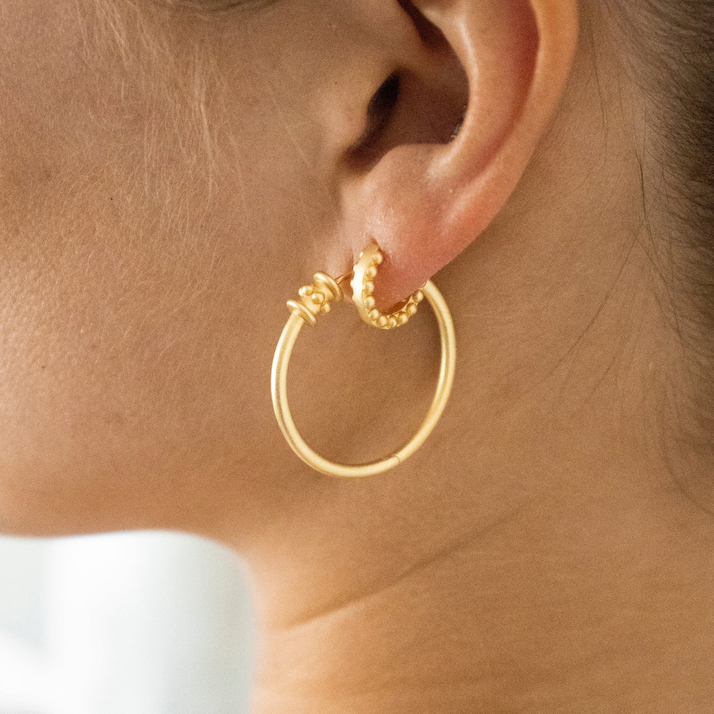 Retro Hoops In Gold