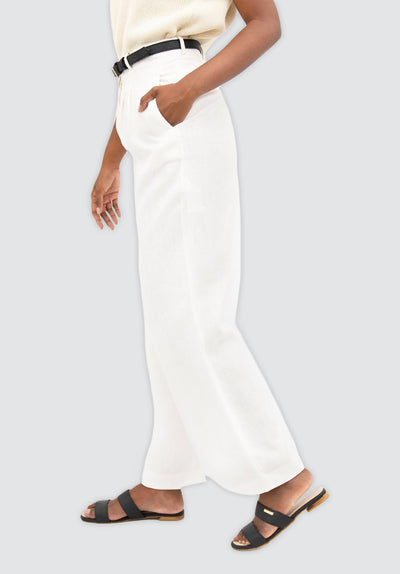 French Riviera NCE - Wide Leg Pants | Porcelain
