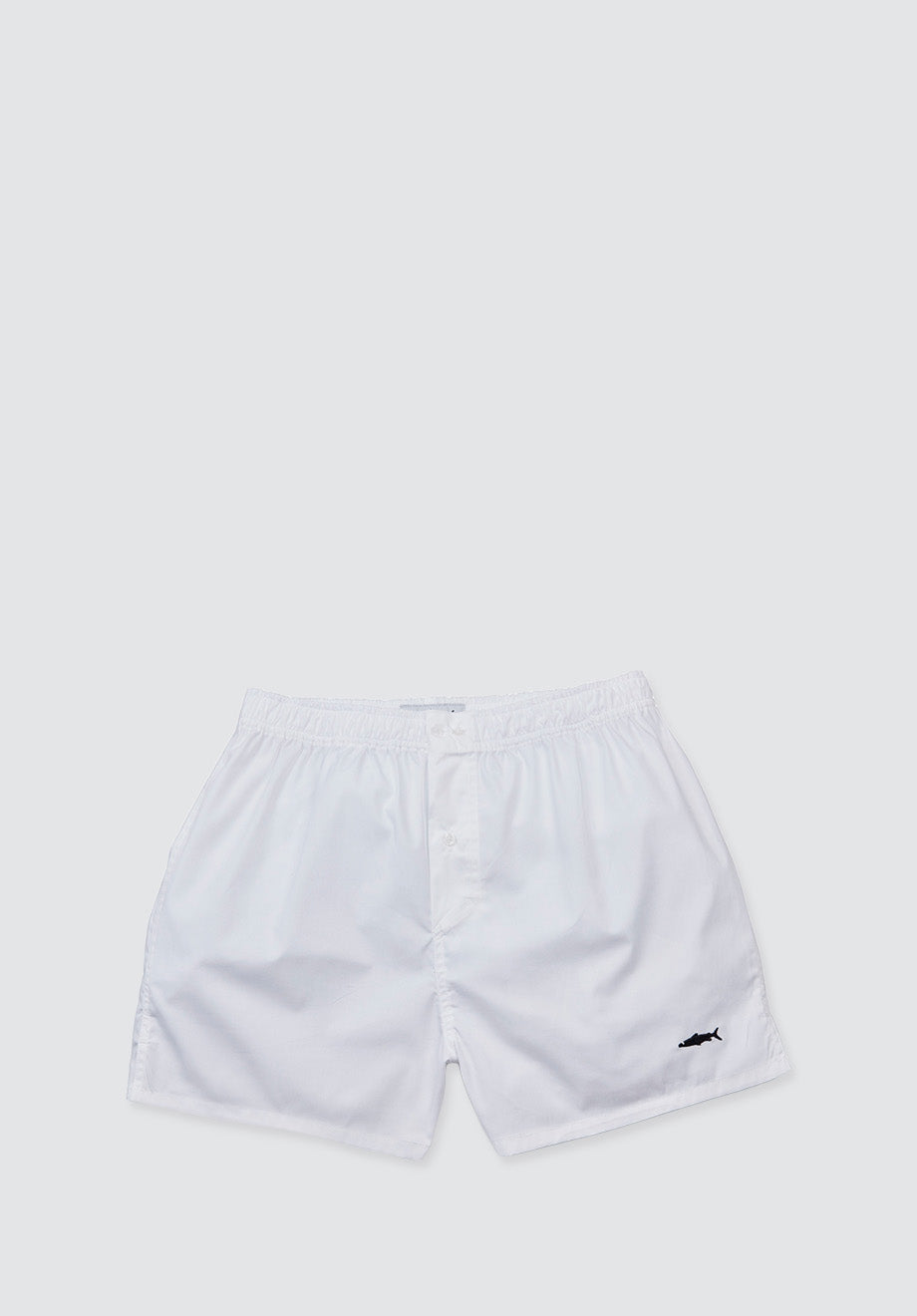 White Cotton Boxer Shorts