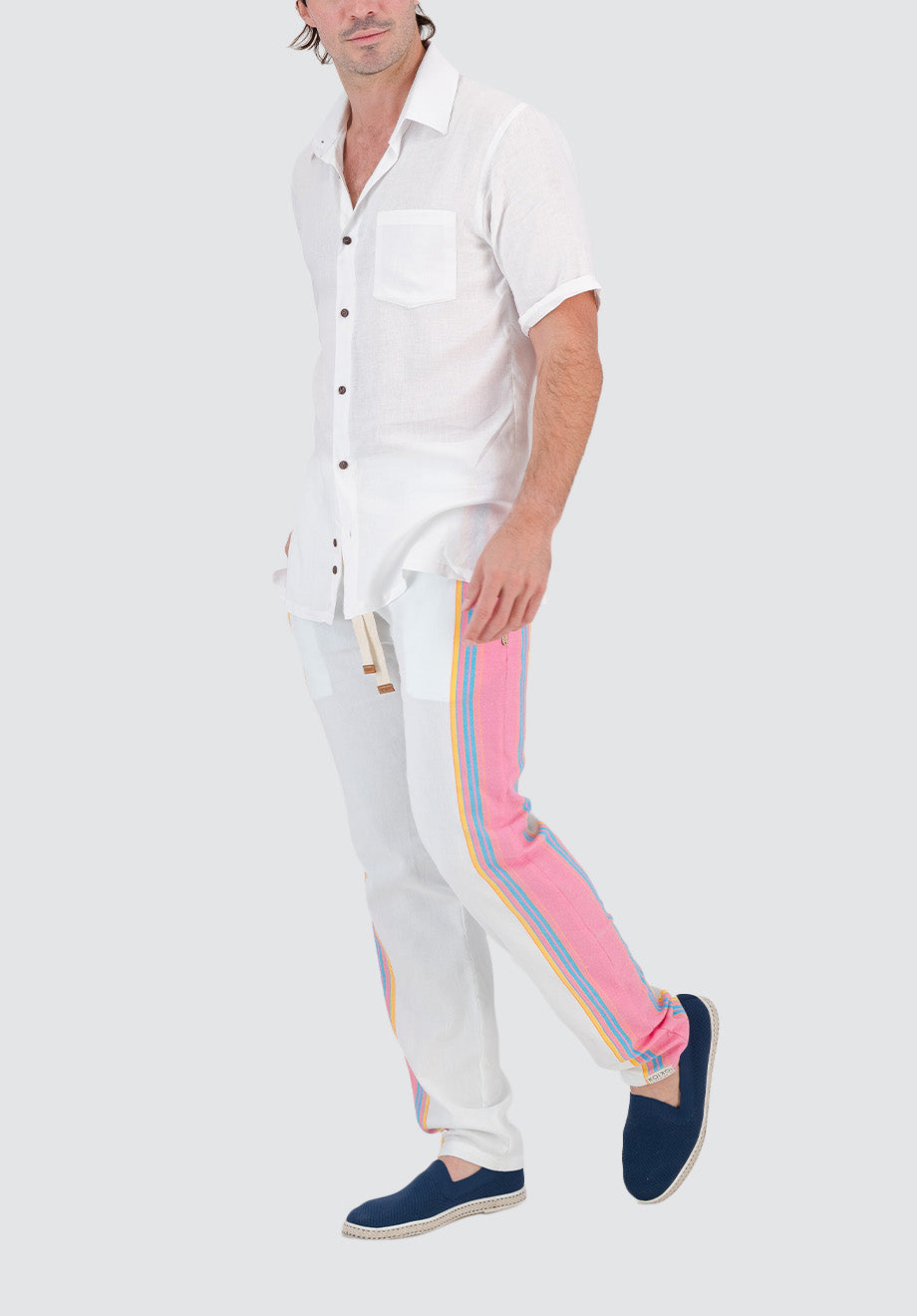 Tailored Fit Trousers | Shell Pink