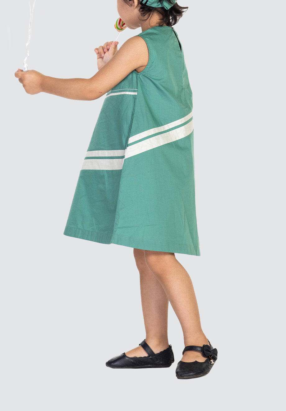 Applique Dress | Mineral Green