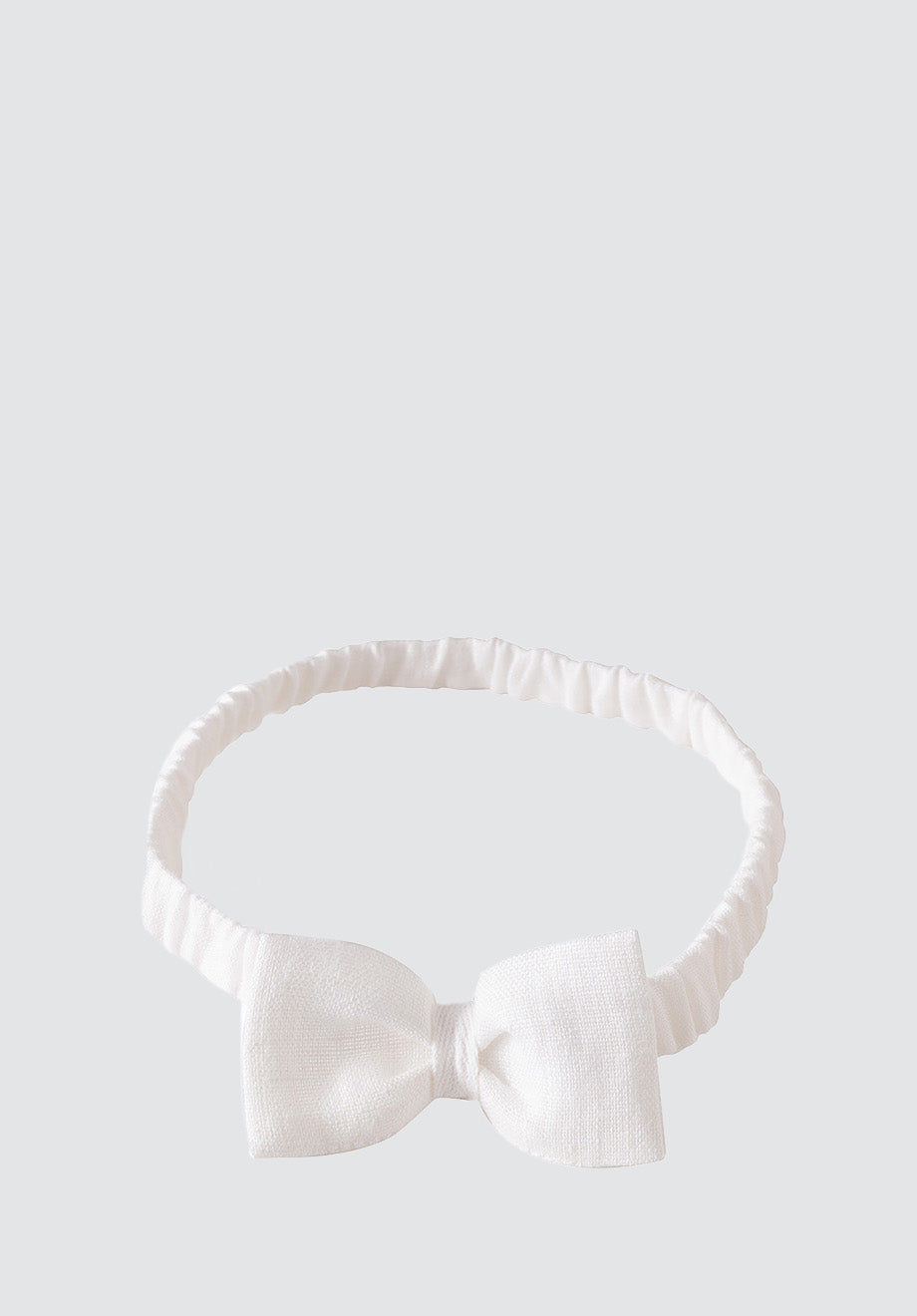 Bow-Tie Headband | White