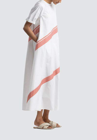 Applique Dress Co-Ord | White