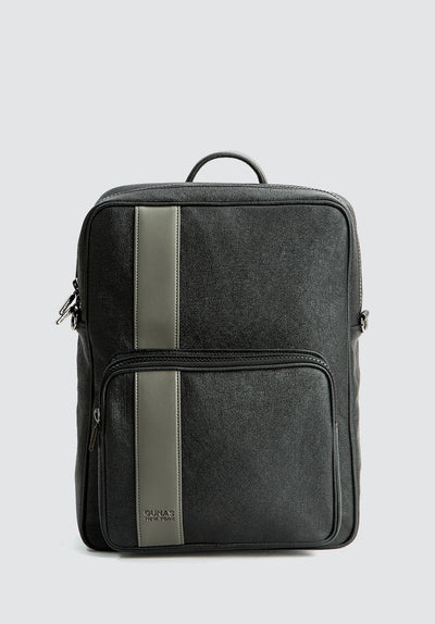 Jared | Grey Vegan Leather Men's Backpack