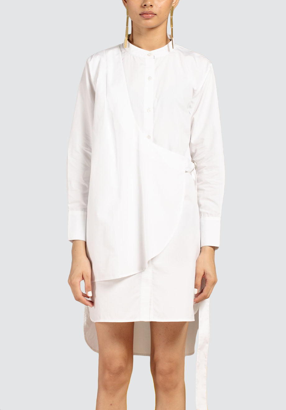 Serena Shirt Dress | White