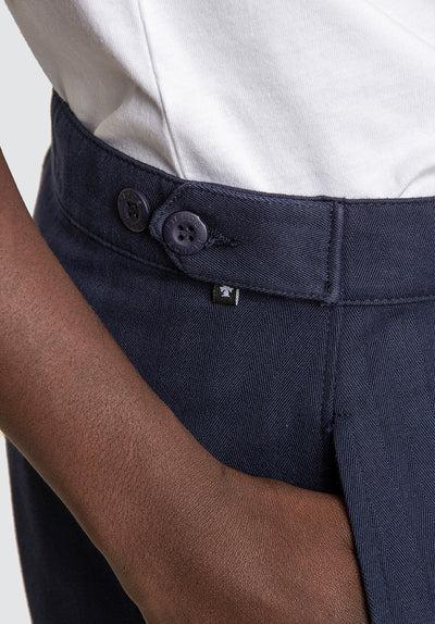 Cotton Weekend Trouser | Black Iris (Navy)