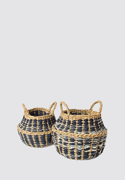 Daya Denim Foldable Basket