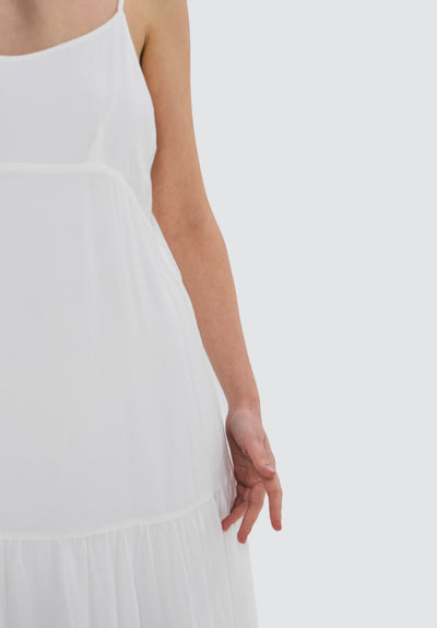 Taiya Midi Dress | Milky White