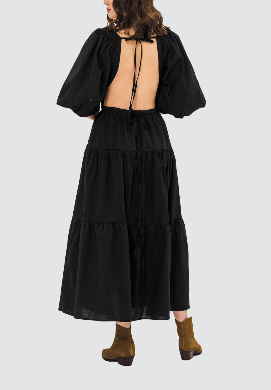 Louise Midi Dress | Black