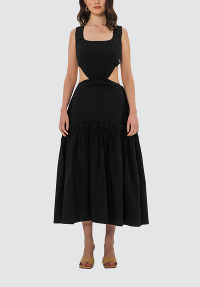 Ines Midi Dress | Black