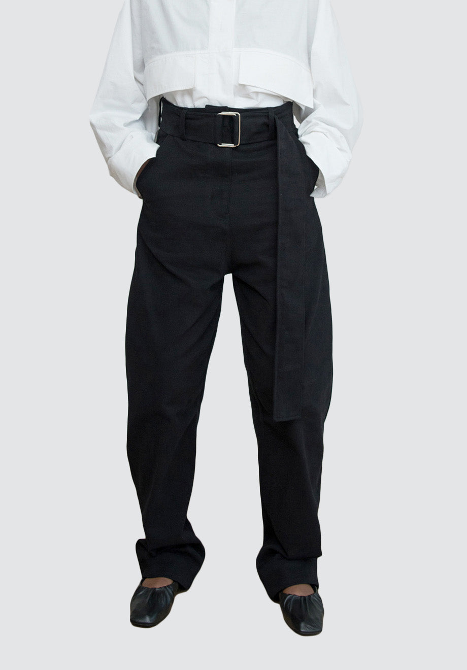 Tapered Belted Trouser