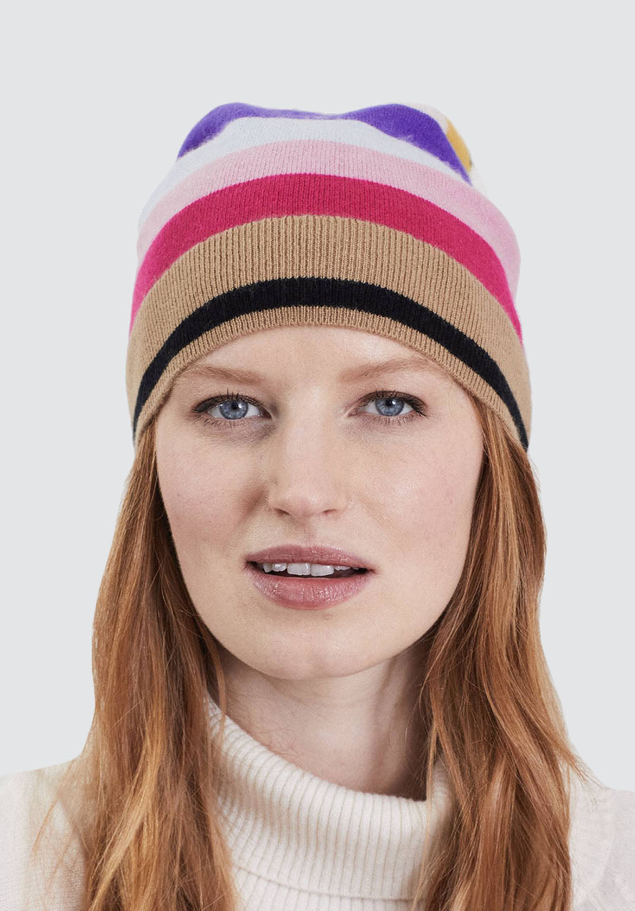 Plain Knit Hat | Stripe