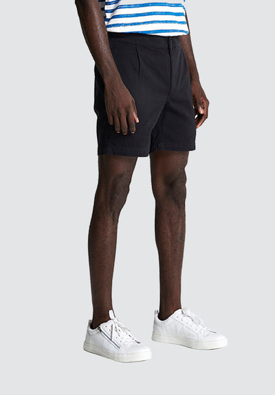 Relaxed Cotton Shorts | Black Beauty