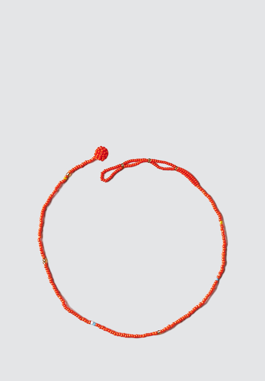 Beaded Necklace | Orange