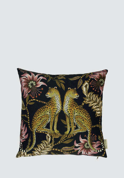 Lovebird Leopards | Night Cushion Cover