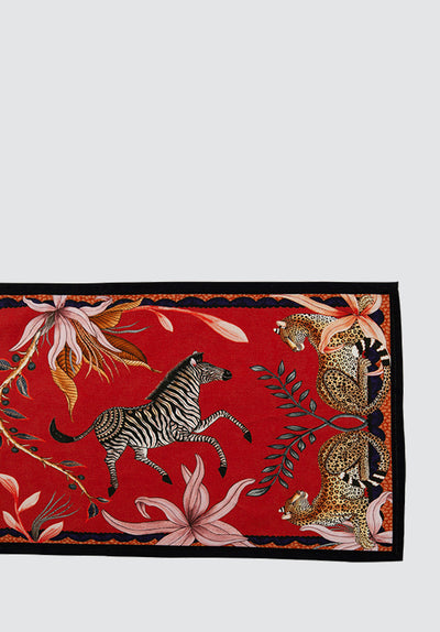 Sable Table Runner | Royal Red