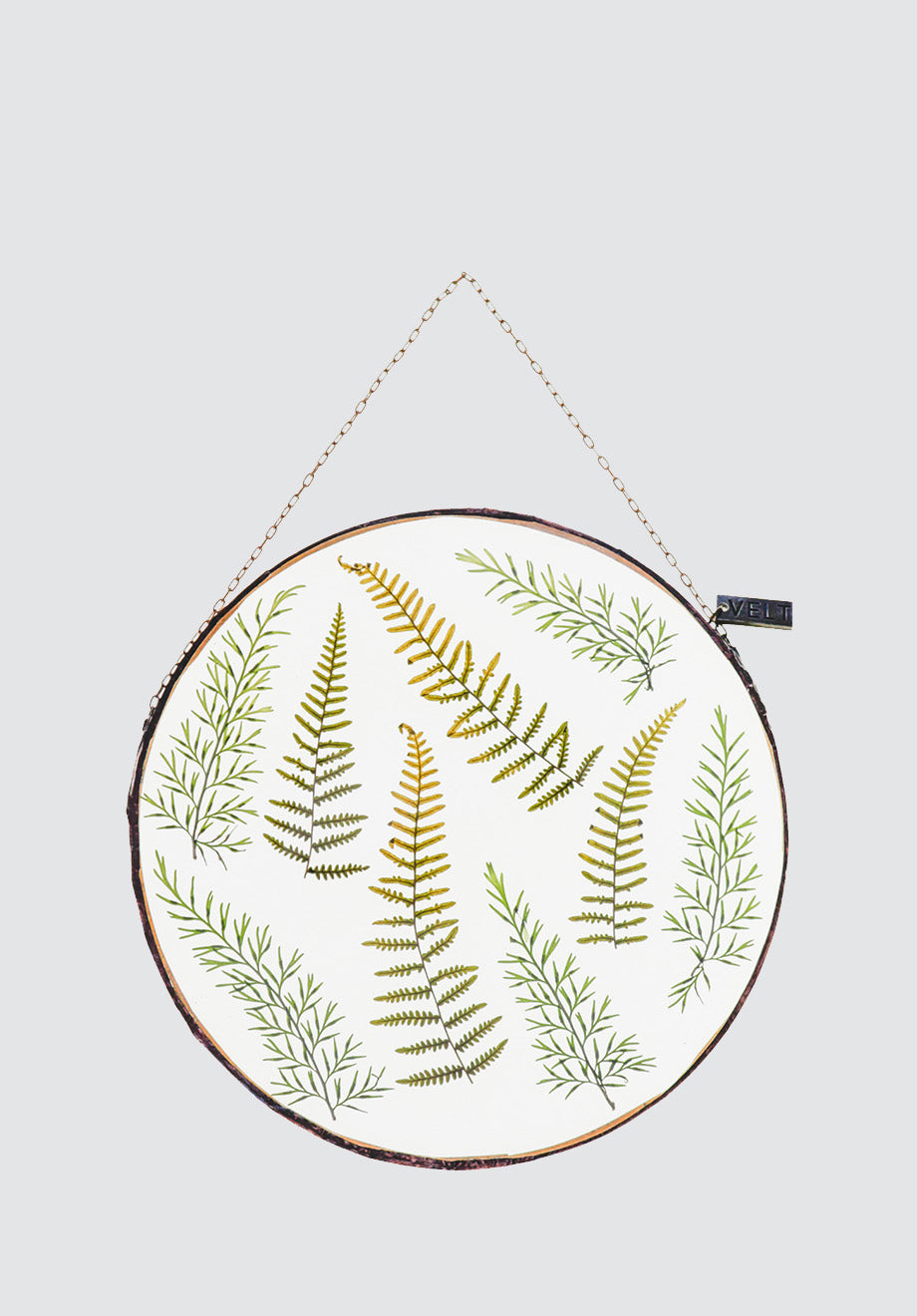 Life with Ferns Botanical Art | Round Large