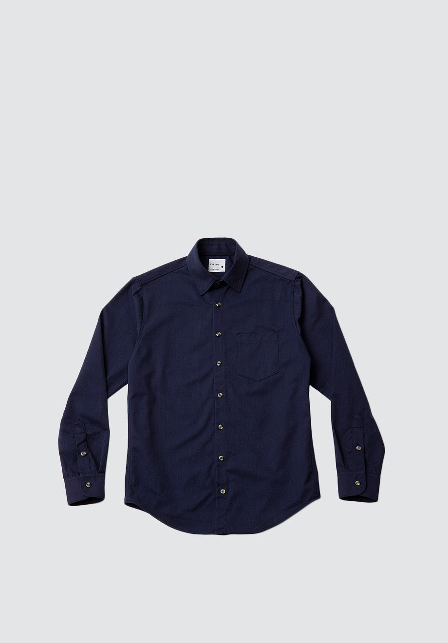 1 Pocket Cotton Shirt | Black Iris (Navy)