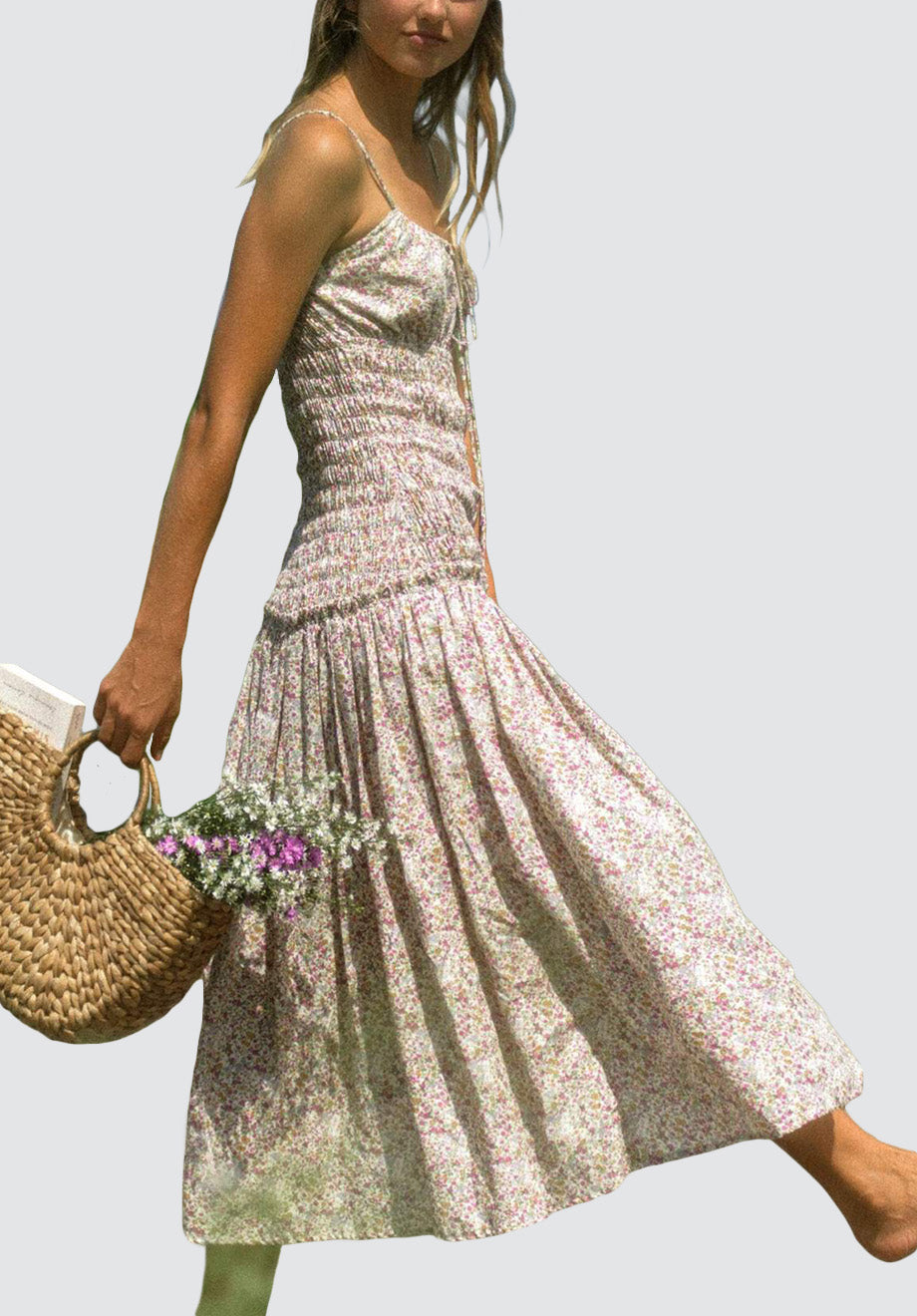 KATE Boho Midi Dress | Floral Print
