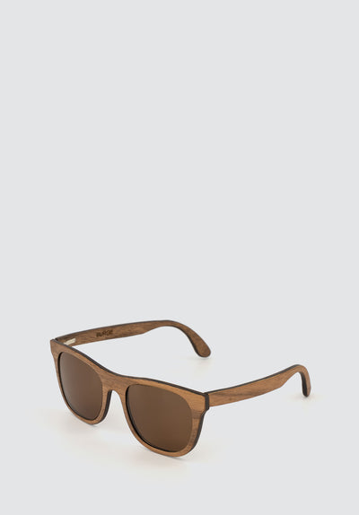 Burge Sunglasses | Walnut | Brown Polarised