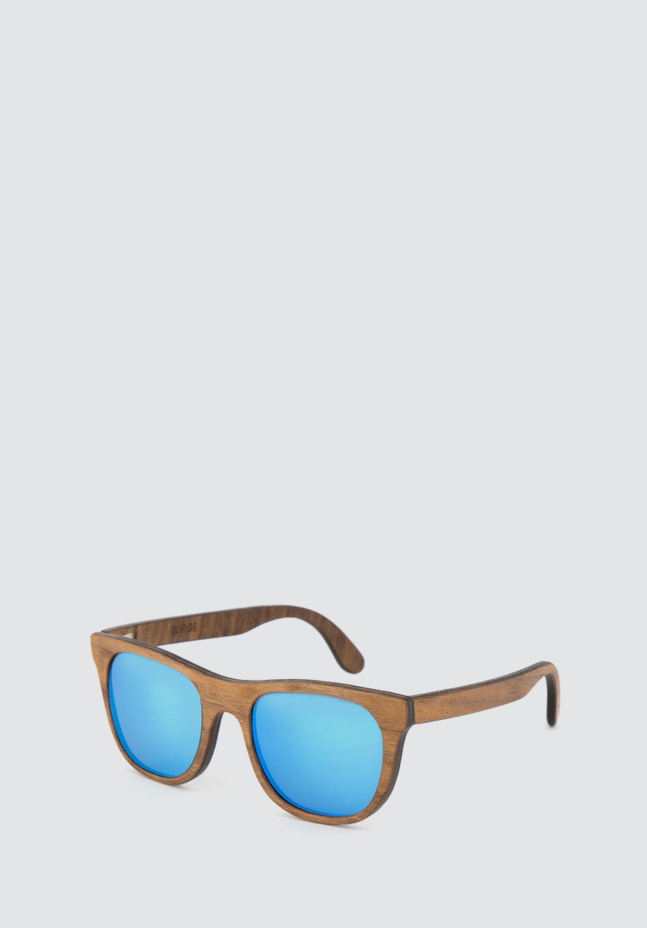 Burge Sunglasses | Walnut | Revo Mirror