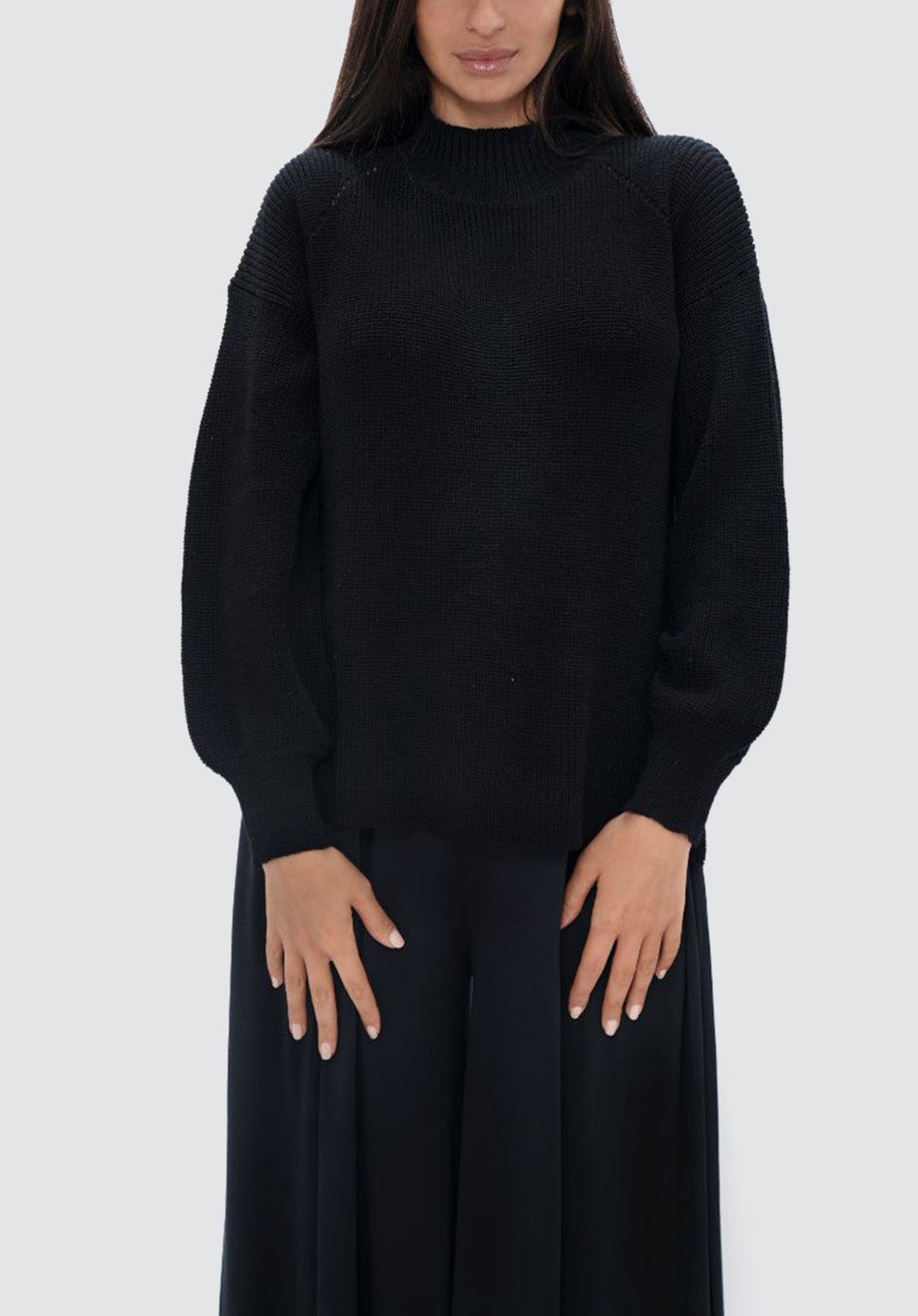 Ottawa Yow - High Neck Sweater | Licorice