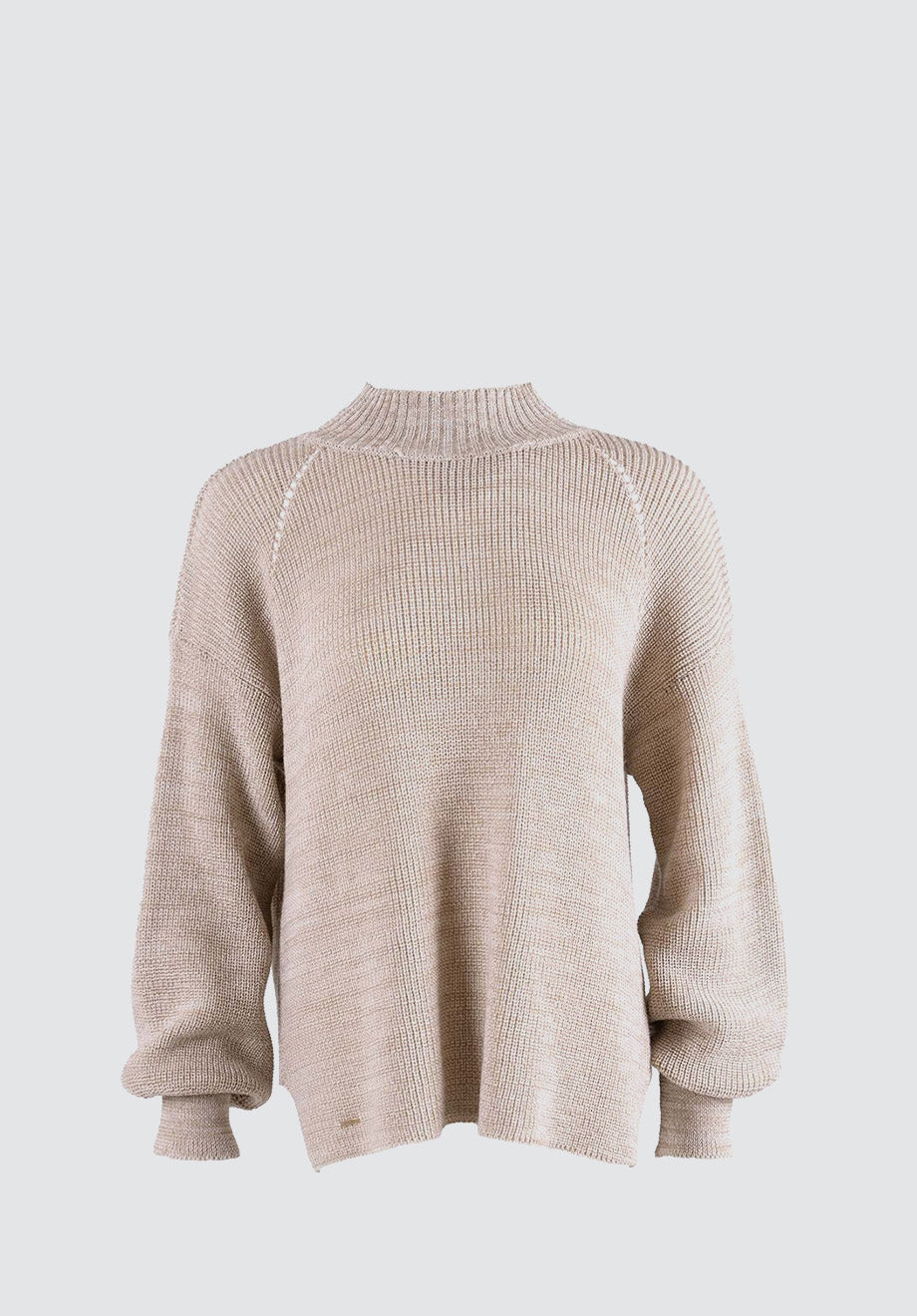 Ottawa Yow - High Neck Sweater | Sand Marl