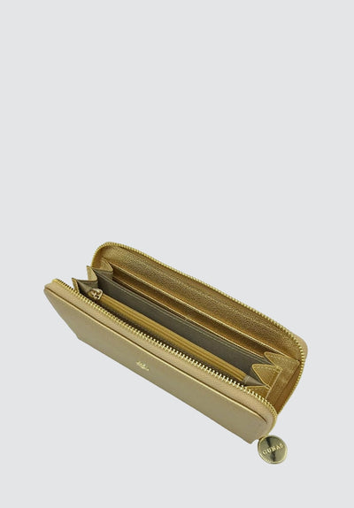 Uptown | Gold Zipper Wallet