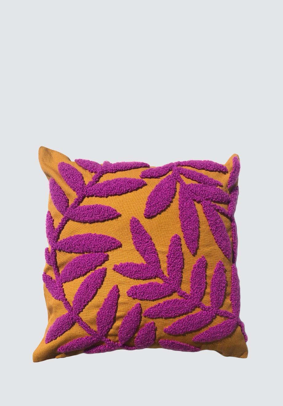 Yellow & Purple Bloom Cushion Cover
