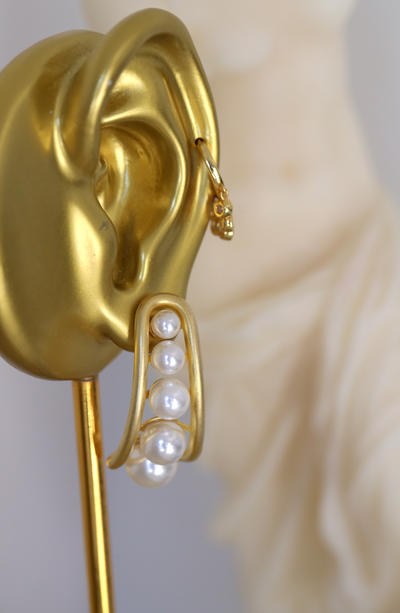 Pearl Earrings In Gold